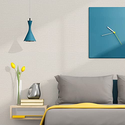 TANONE Contact Paper Peel and Stick (15.8 in X 394 in), Grasscloth Wallpaper Self Adhesive Removable Wallpaper, Fabric Linen Thickened Wall Paper Decorative for Wall Cabinets Drawers Kitchen - Image 4