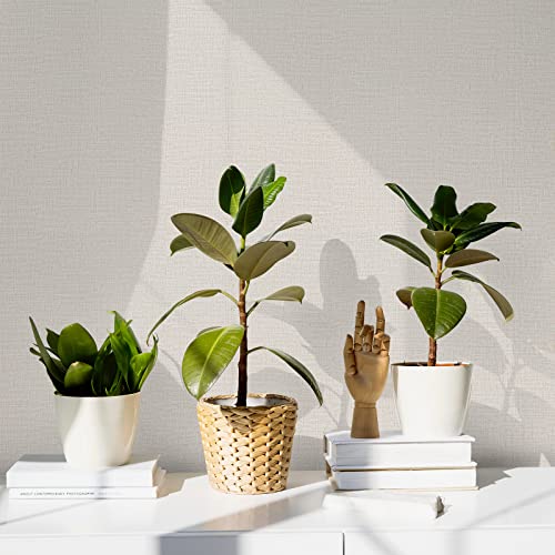 TANONE Contact Paper Peel and Stick (15.8 in X 394 in), Grasscloth Wallpaper Self Adhesive Removable Wallpaper, Fabric Linen Thickened Wall Paper Decorative for Wall Cabinets Drawers Kitchen - Image 5