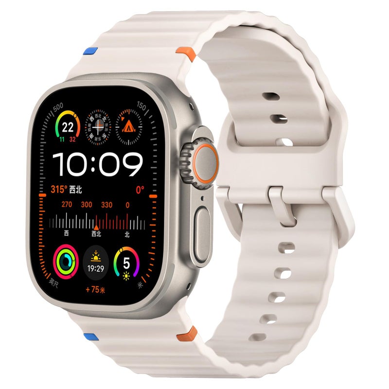 Wowstrap Sport Band for Apple Watch Ultra/3/2 Bands 49mm 46mm 45mm 44mm 42mm 41mm 40mm 38mm iWatch Wristband for Men Women,Waterproof Silicone Strap for Apple Watch Series 11 10 9 8 7 6 5 4 3 SE 3/2nd 41 45 mm - Image 1