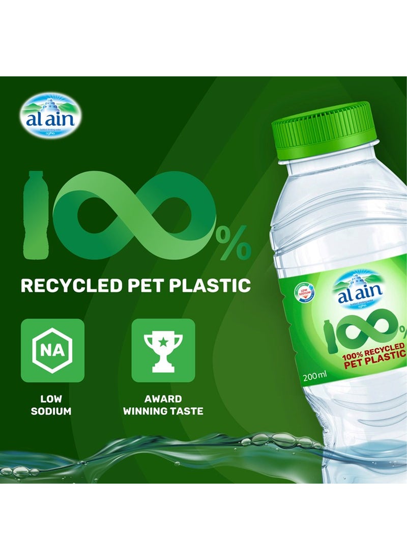 Al Ain مياه زجاجات PET المعاد تدويرها من العين (rPET) 24x200 مل - Image 3