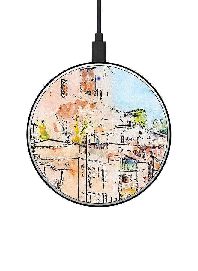 NIBEMINENT 15W Ultra Slim Fast Wireless Charger Multicolour