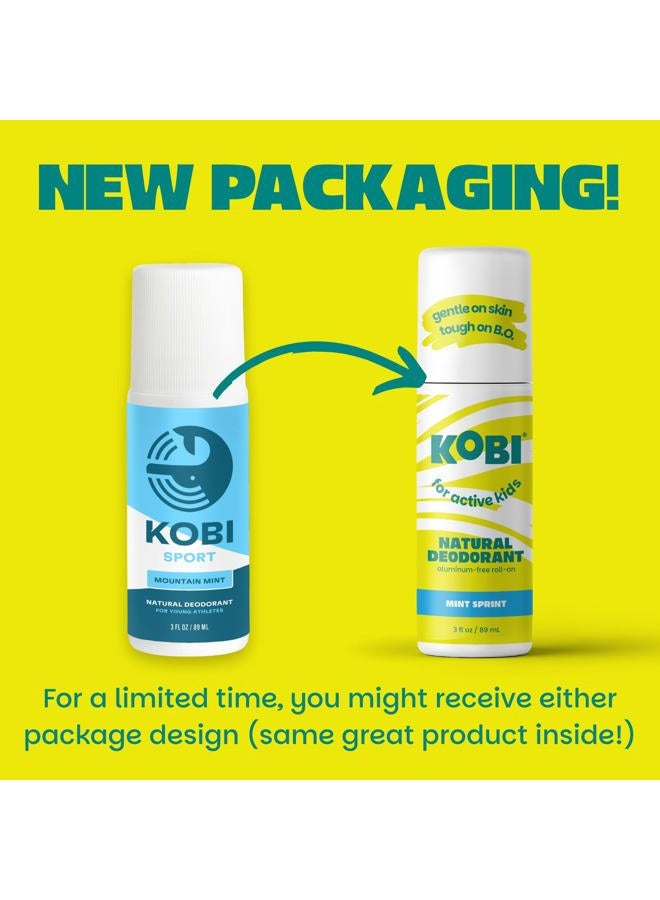 Kobi مزيل عرق للمراهقين، الأطفال، الأولاد، البنات - طبيعي، خالي من الألمنيوم، مضاد للحساسية، قوة رياضية - نعناع الجبال - Image 2