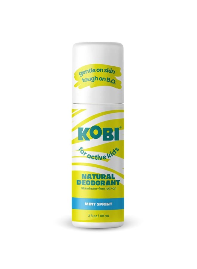 Kobi مزيل عرق للمراهقين، الأطفال، الأولاد، البنات - طبيعي، خالي من الألمنيوم، مضاد للحساسية، قوة رياضية - نعناع الجبال - Image 1