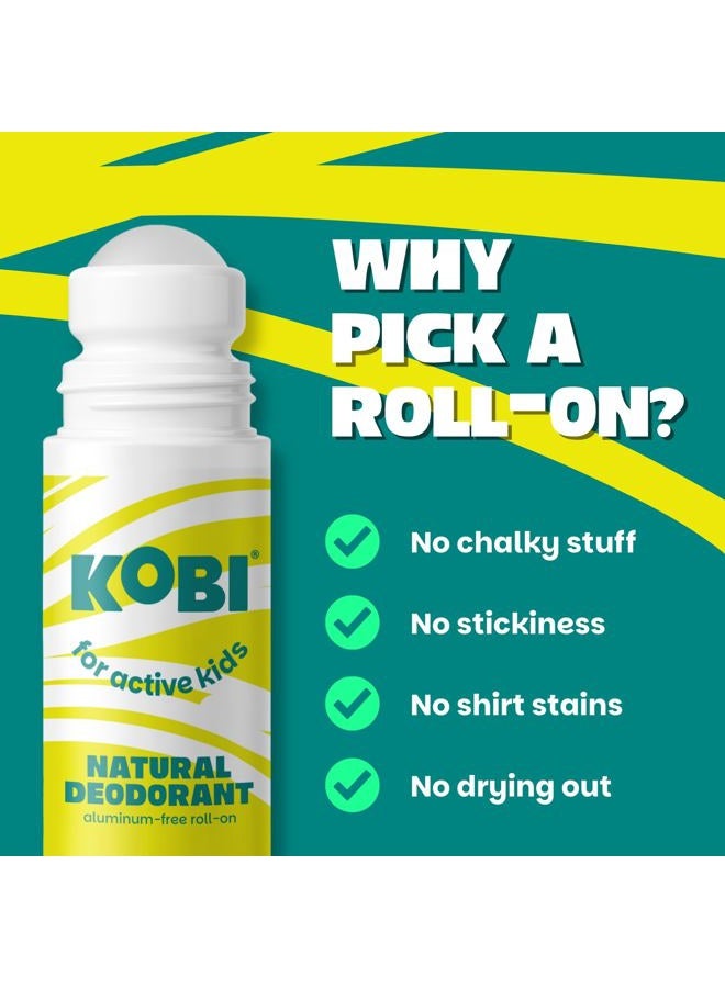 Kobi مزيل عرق للمراهقين، الأطفال، الأولاد، البنات - طبيعي، خالي من الألمنيوم، مضاد للحساسية، قوة رياضية - نعناع الجبال - Image 4