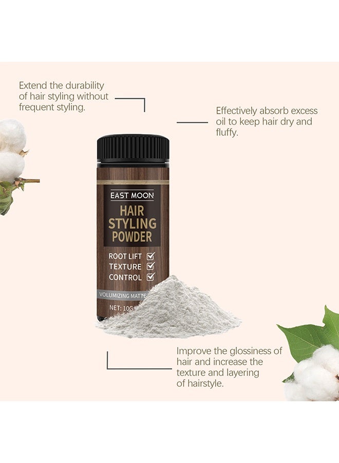 East Moon Hair Styling Powder, Texture Powder, Oil-Control Easy to Apply Lightweight Texturizing Matte Finish Strong Hold Hair Volume Powder, Create Natural Look - Image 5