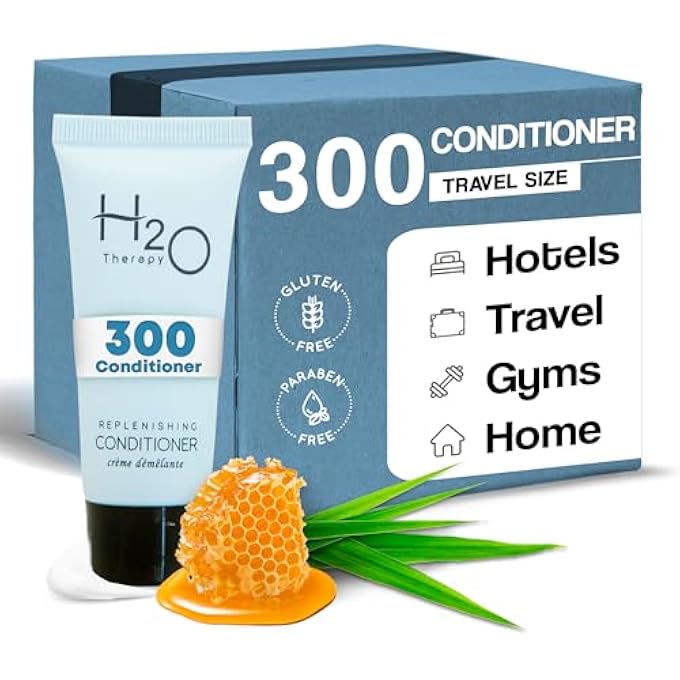 H2O Therapy CONDITIONER, TRAVEL SIZE HOTEL HOSPITALITY, 0.85 OZ (CASE OF 300) - Image 1