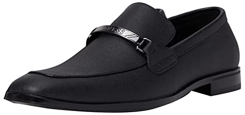 Guess Men's Handy Oxford, Black Saffiano, 9.5 - Image 4
