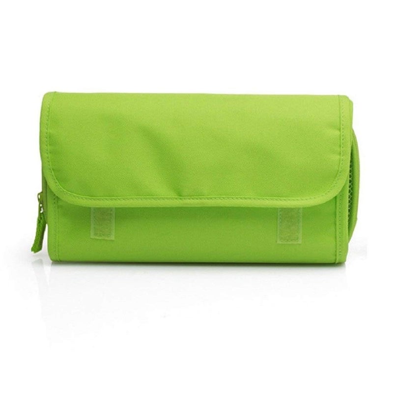 MSA Cosmetic Bag | Bathroom Organizer | Foldable Polyester Toiletry Cosmetic Wall Hanging Storage Bag | Closet Organizer Pouch with Hangers Holder (Multicolor, Set Of 1) - Image 5