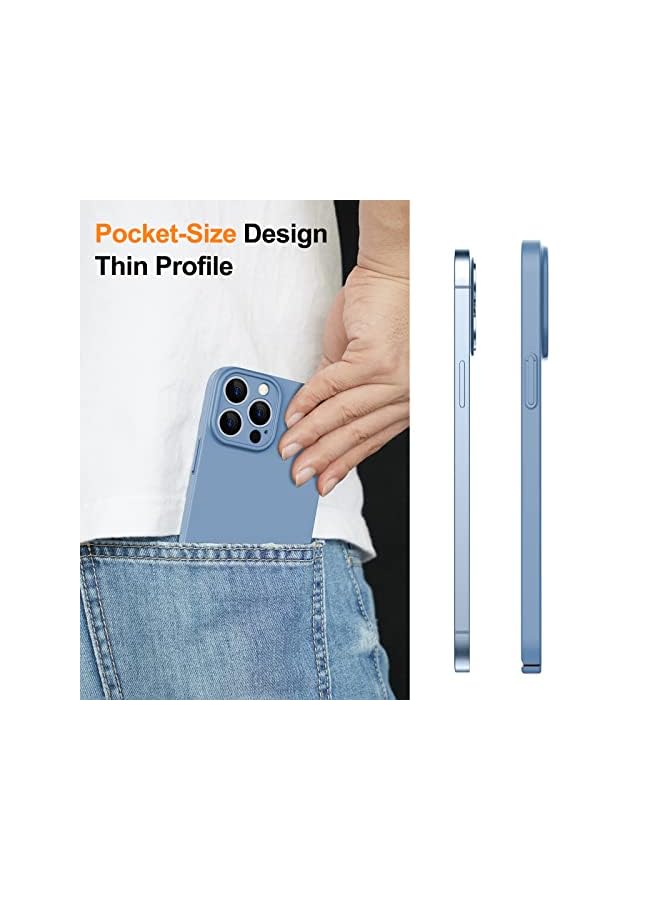 Jetech Upgraded Slim (0.85 Mm Thin) Case For Iphone 13 Pro Max 6.7-Inch, Camera Lens Cover Full Protection, Ultra Thin Lightweight Matte Hard Pc, Support Wireless Charging (Sierra Blue) - Image 4