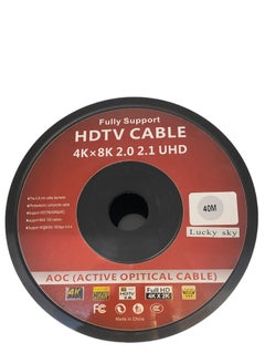 Lucky Sky Lucky Sky LUCKYSKY HDMI Fiber Optic Cable 40 meter, Long 4K Fiber HDMI Cord Supports 4K@60Hz/18Gbps (Bandwidth) HDTV 2.0  - Image 2
