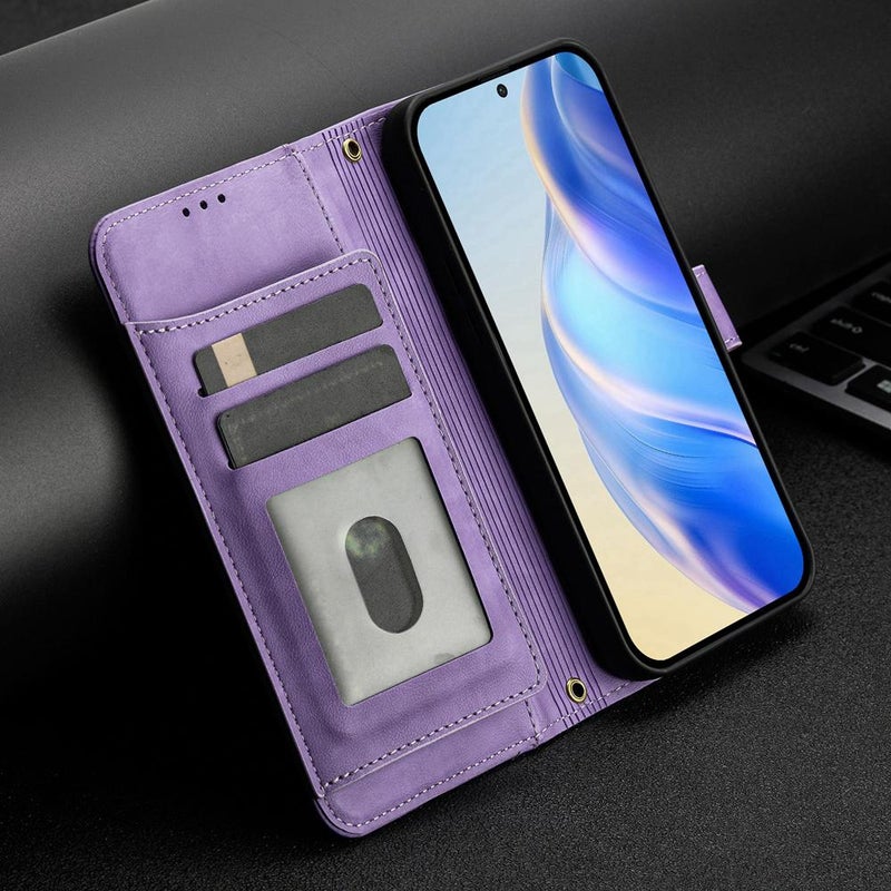HuHa Case Cover For Infinix Smart 10 4G Multi-Card Slots Zipper Wallet Leather Phone Case(Purple) - Image 2