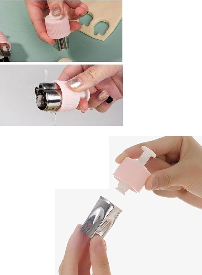 مجموعة من 5 قطع قوالب بسكويت من الفولاذ المقاوم للصدأ ، مجموعة قطع بسكويت للكعك والبسكويت والسندويشات ، قالب الفاكهة والخضروات على شكل زهرة للأطفال الأولاد والبنات البالغين. - Image 5