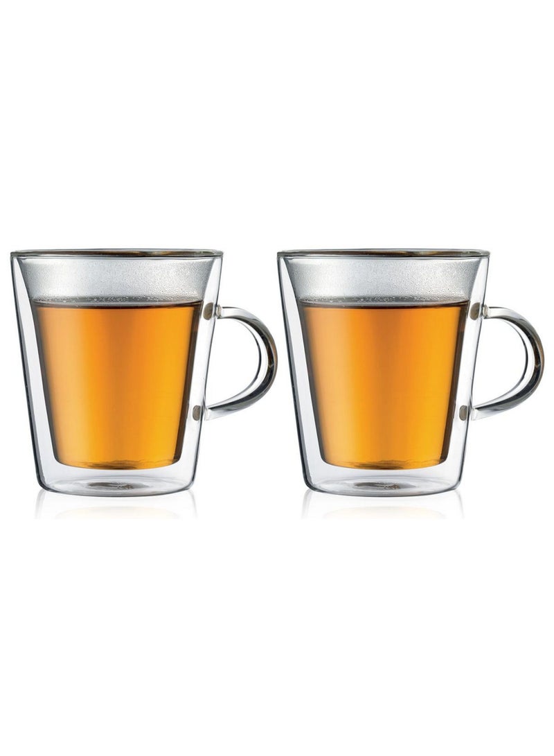 bodum Canteen Double Wall Thermo Glass Mug 2Pcs X 0.2L - Image 2