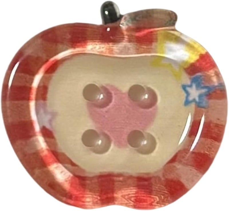 Redmig Fruit Shape Craft Buttons 20MM Acrylic 4 Hole Sewing For Clothes Knitting Decoration - Image 1