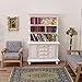 Cutemini 112 Scale Miniature Cupboard Bookshelf Classic Wooden Mini Storage Hutch Kitchen Dollhouse Bookshelf Wood Cabinet 112 Furniture Display Showcase Decoration Sideboard Accessories White - Image 4