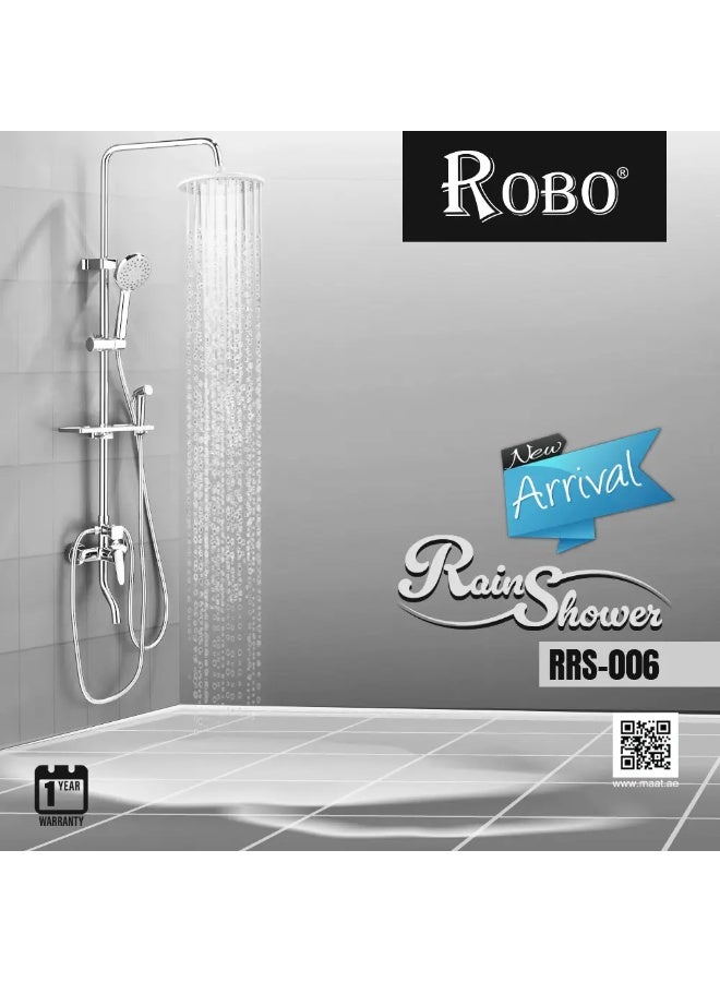 ROBO Luxury Rain Shower System RRS-006 | Premium Modern Handheld & Digital Control | High-End Bathroom Fixture  - Image 2