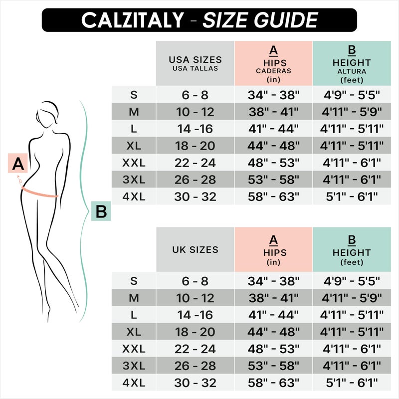 CALZITALY High Waist tights Control Top Shaping Nylons, Shaping Pantyhose, 20 Denier Sheer Shaping Tights for All Day Use (Large, Black) - Image 5