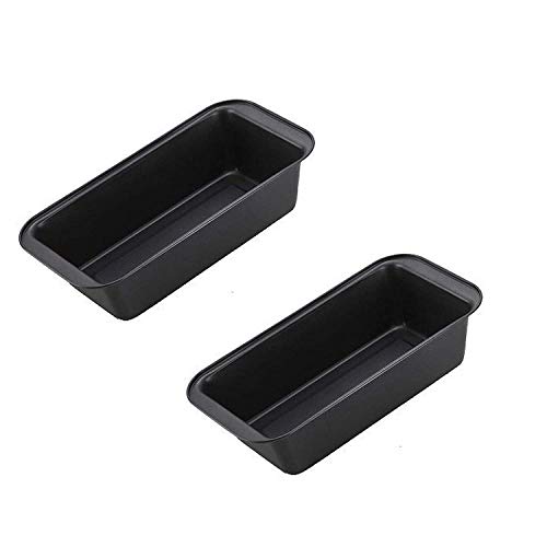 Zollyss Carbon Steel Rectangle Cake Bread Loaf Pan - 2 Piece, Black - Image 1