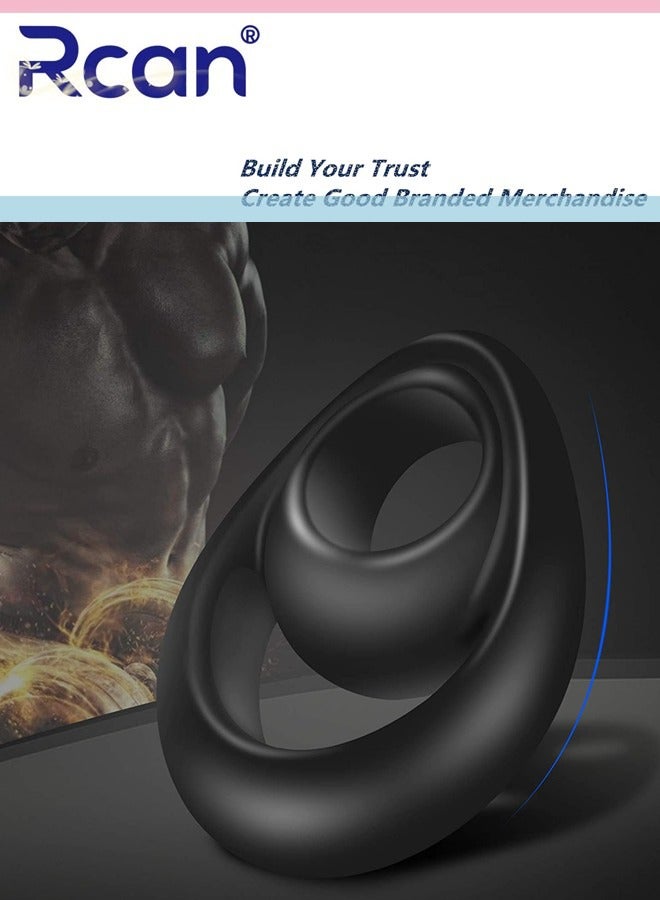 ركان حلقة رياضية مرنة للرجال من السيليكون سهلة التمدد ومقاومة للتمزق ومقاومة للتمزق وتحمل ممتد ومقاومة للماء ومقاومة للاهتراء وناعمة مناسبة للمنزل الرياضي للذكور - Image 3