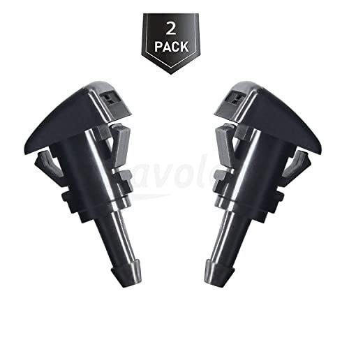 Amavoler Windshield Washer Nozzle Aftermarket Replacement Accessory Fit for KIA Motors RH LH Hyundai Accent Santa Fe Sonata OEM 986303J000 2pcs - Image 5