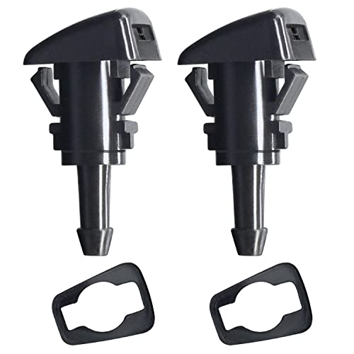 Amavoler Windshield Washer Nozzle Aftermarket Replacement Accessory Fit for KIA Motors RH LH Hyundai Accent Santa Fe Sonata OEM 986303J000 2pcs - Image 1