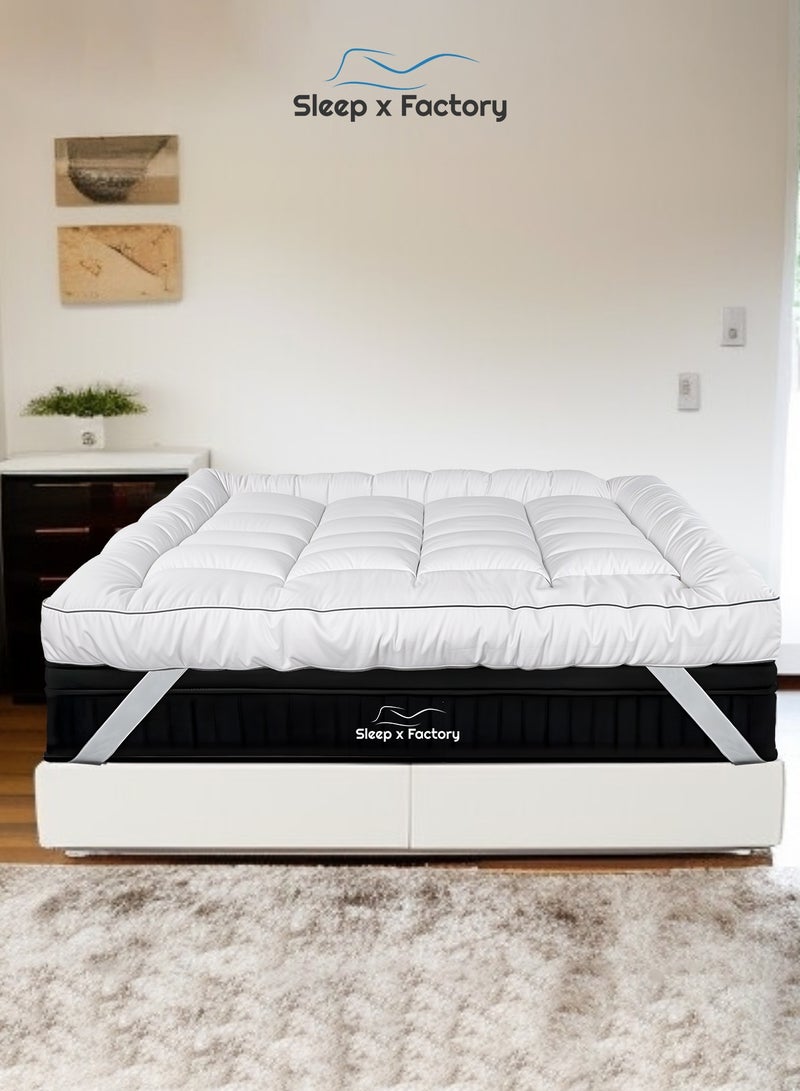 Sleep x Factory Diamond Package a Luxurious Mattress Topper 20 cm Hight with Luxurious Pillows - Image 3