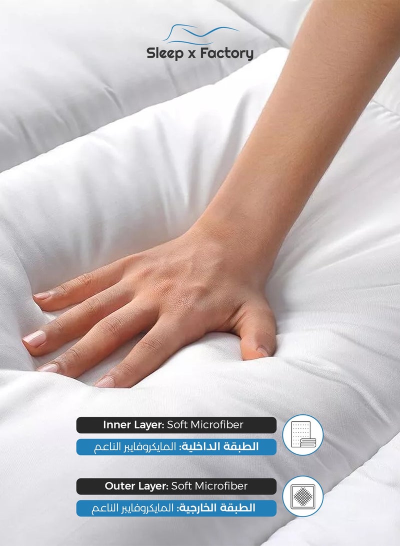 Sleep x Factory Diamond Package a Luxurious Mattress Topper 20 cm Hight with Luxurious Pillows - Image 5