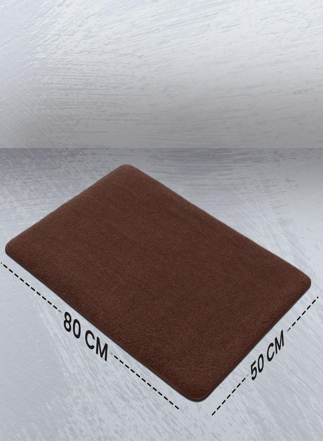 MAXOSHINE Microfiber Bathroom Mat Anti Skid-Highly Absorbent Super Soft Door Mats for Home Kitchen Living Room-2000 GSM Floor Mat (Brown, 50x80 cm-Pack of 1) - Image 2