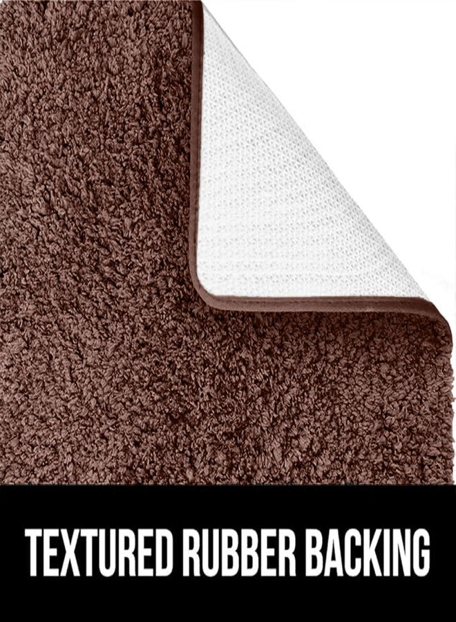 MAXOSHINE Microfiber Bathroom Mat Anti Skid-Highly Absorbent Super Soft Door Mats for Home Kitchen Living Room-2000 GSM Floor Mat (Brown, 50x80 cm-Pack of 1) - Image 4
