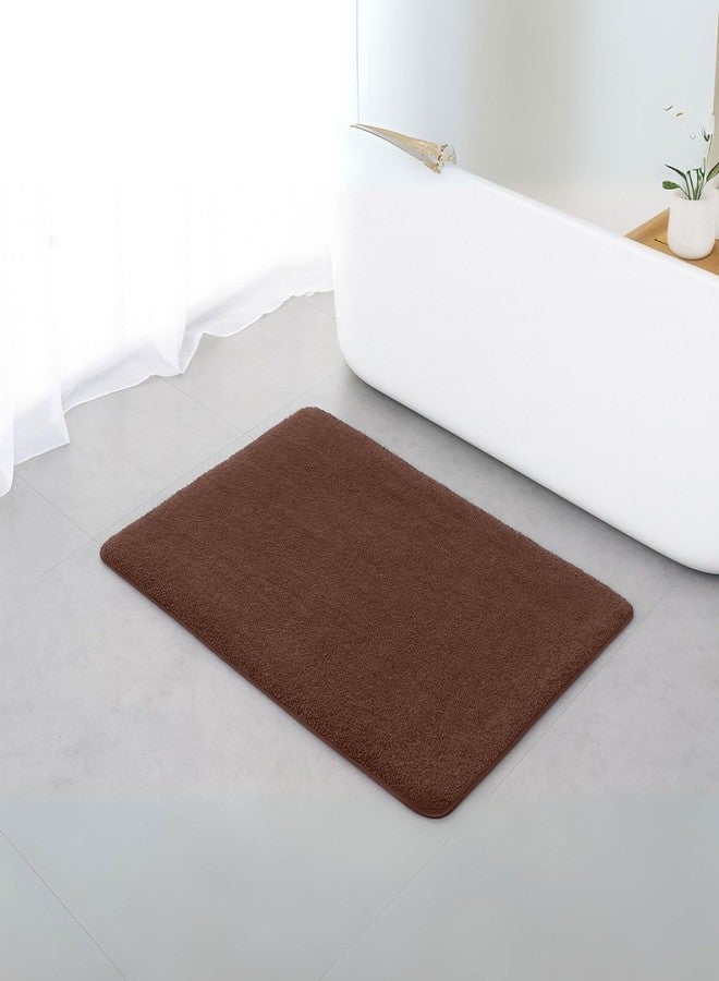 MAXOSHINE Microfiber Bathroom Mat Anti Skid-Highly Absorbent Super Soft Door Mats for Home Kitchen Living Room-2000 GSM Floor Mat (Brown, 50x80 cm-Pack of 1) - Image 1
