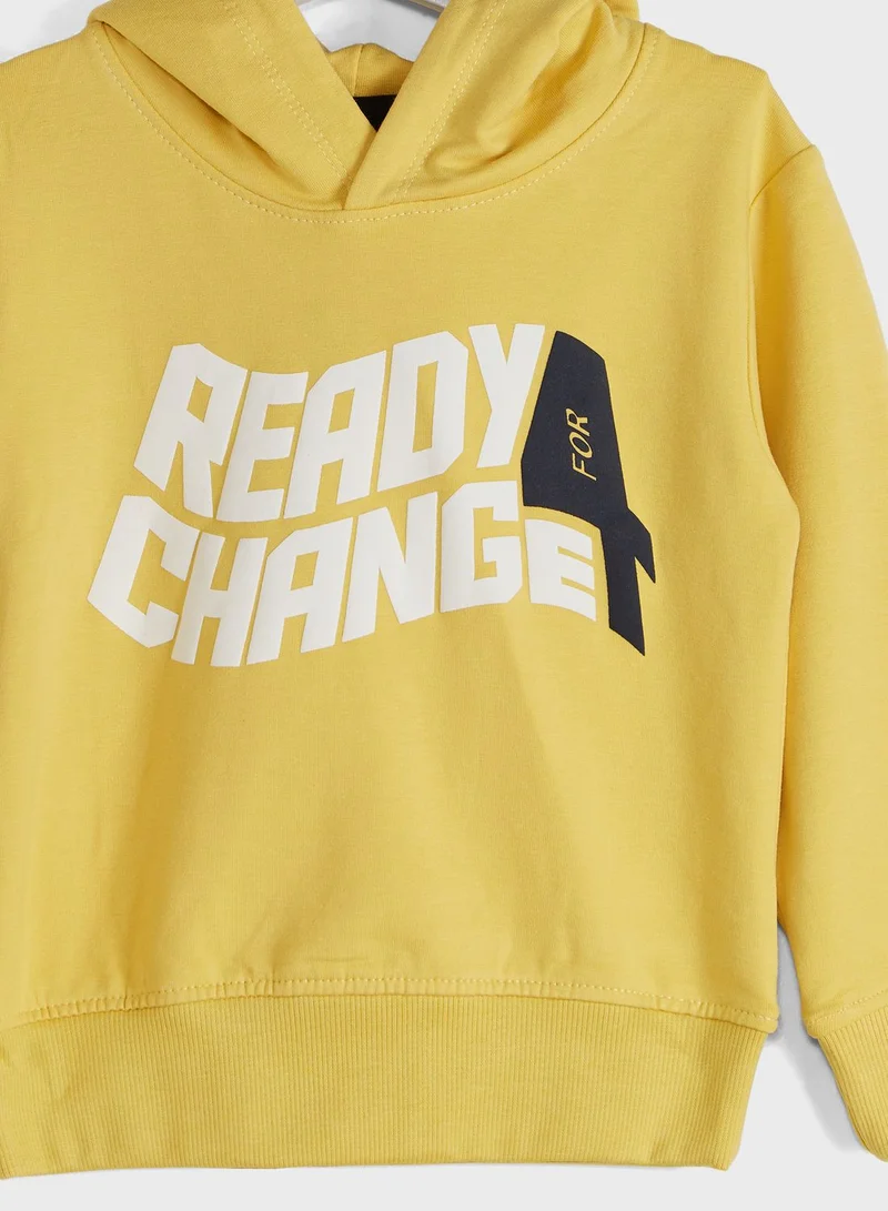 Ripples Kids Printed Hoodie