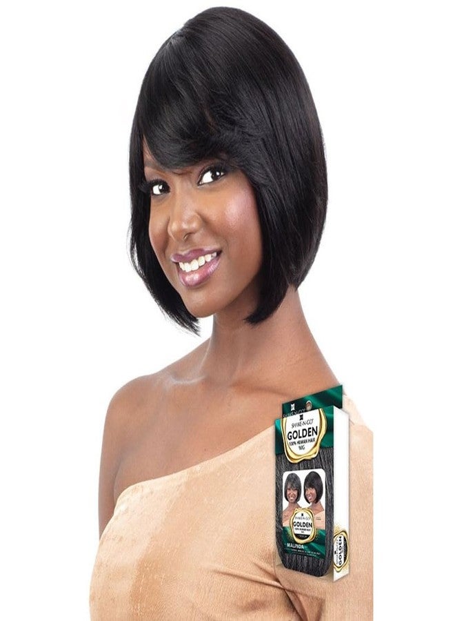 Shake-N-Go Golden 100% Human Hair Wig - Malinda (Color:P4/27) - Image 2