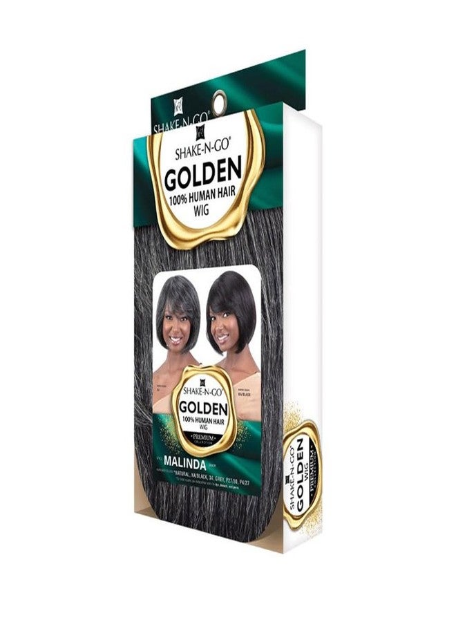Shake-N-Go Golden 100% Human Hair Wig - Malinda (Color:P4/27) - Image 5