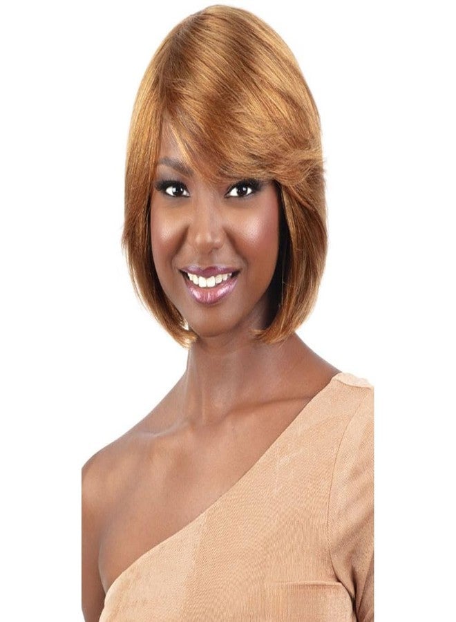 Shake-N-Go Golden 100% Human Hair Wig - Malinda (Color:P4/27) - Image 3