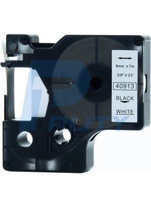 Dymo D1 Series White Label Black 40913 9Mmx7M Ribbon