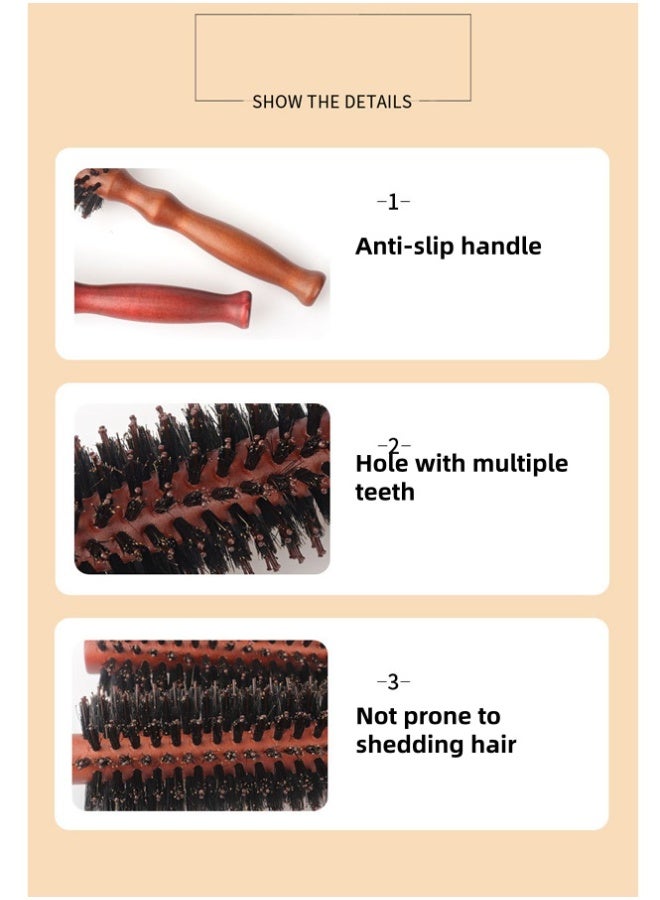 QINGYAN Hair Roller Brush Brown - Image 2