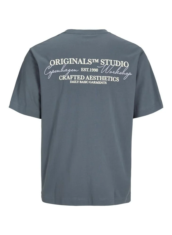 JACK & JONES  Logo Crew Neck T-Shirt for Men | Best Price UAE