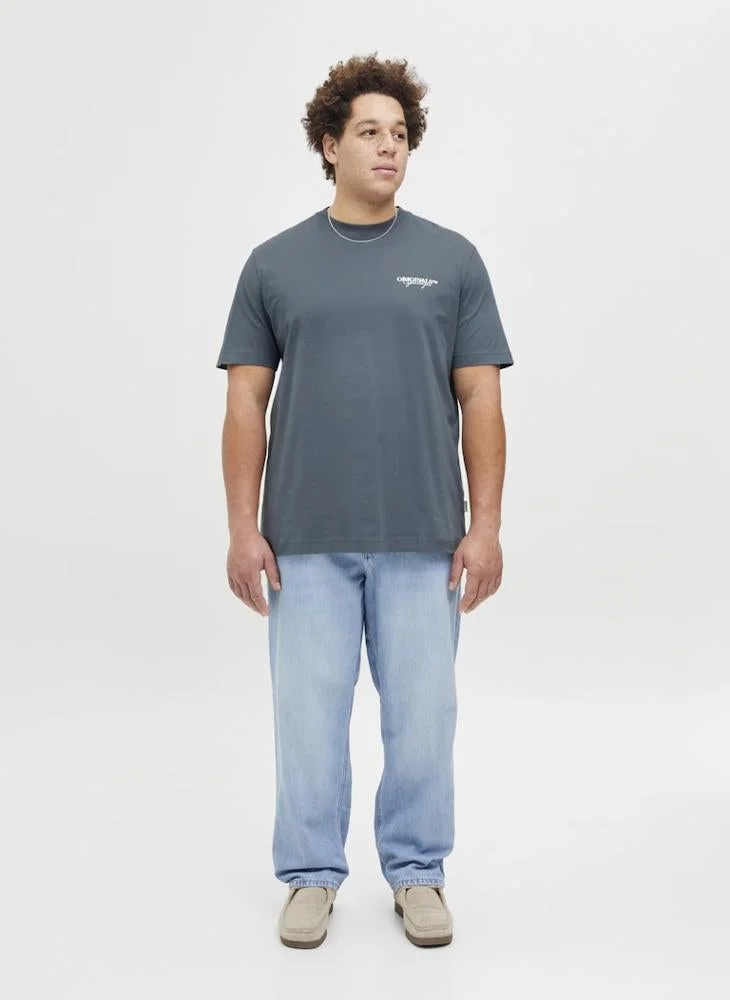 JACK & JONES  Logo Crew Neck T-Shirt for Men | Best Price UAE