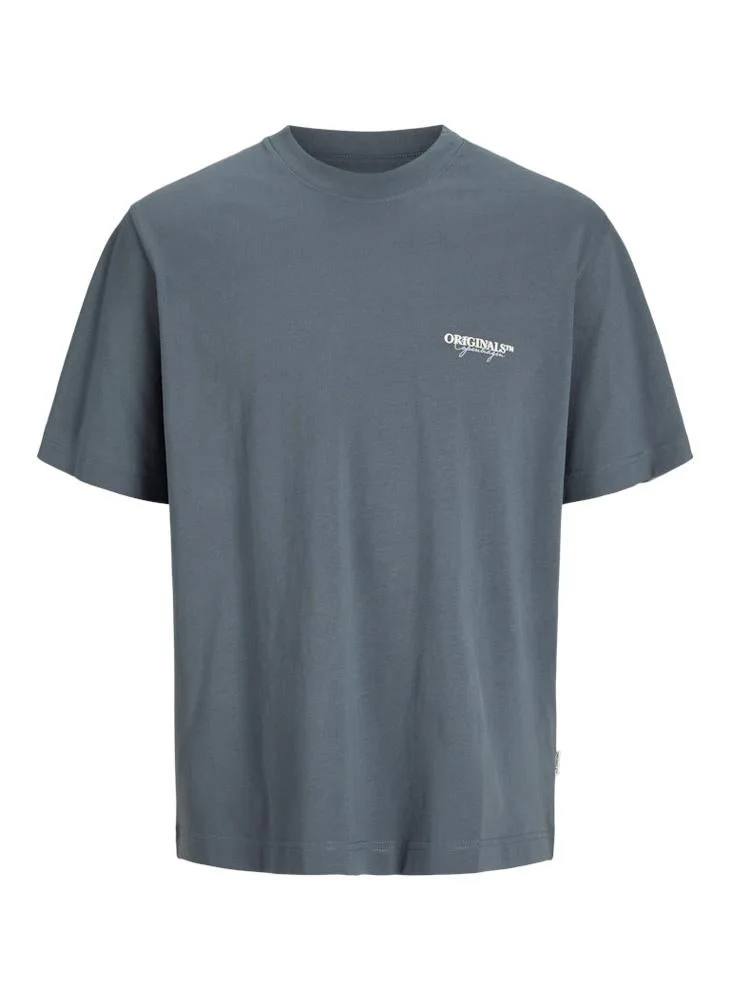 JACK & JONES  Logo Crew Neck T-Shirt for Men | Best Price UAE