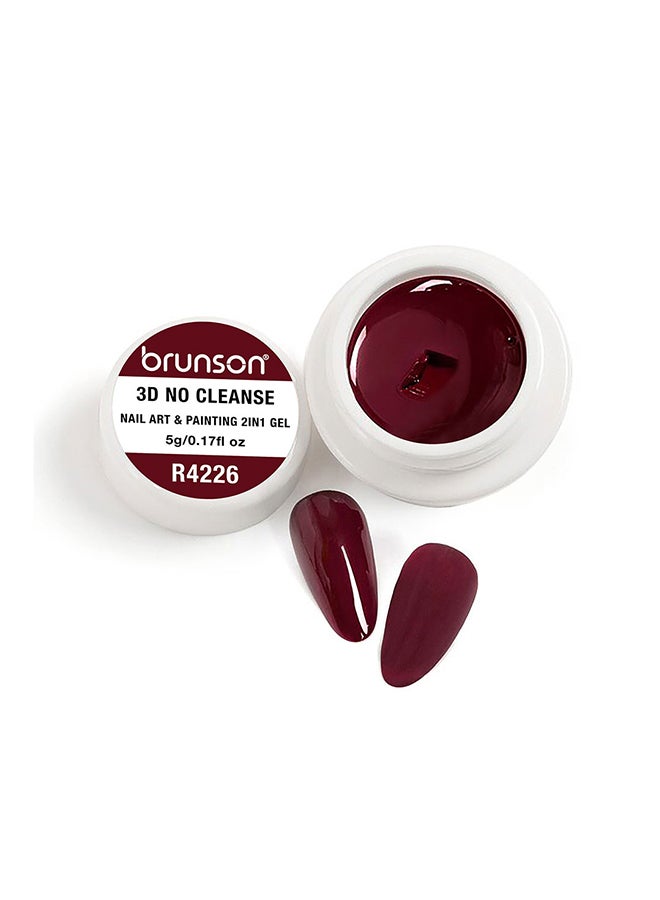 brunson Gel Paint 5g French Ombre nail art Soak off UV LED Gel Polish for Manicure Pedicure Long Lasting 3D No Cleanse Nail Art 2in1 Gel Creamy Painting Gel for 3d sculpture Good Self Leveling Rich Pigment