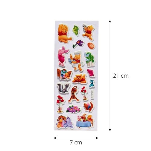 Gifting Square Cartoon Puffy 3D Cute Stickers Funny for Kids On Gifts (50 Sheet) - Image 2
