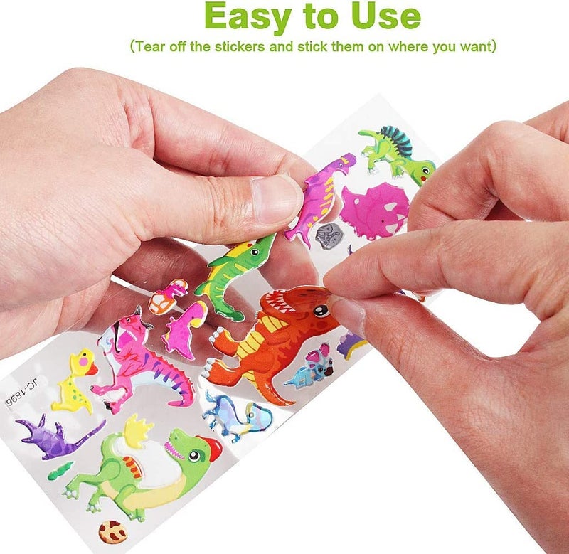 Gifting Square Cartoon Puffy 3D Cute Stickers Funny for Kids On Gifts (50 Sheet) - Image 3