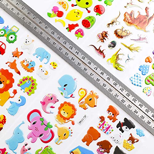 Gifting Square Cartoon Puffy 3D Cute Stickers Funny for Kids On Gifts (50 Sheet) - Image 5