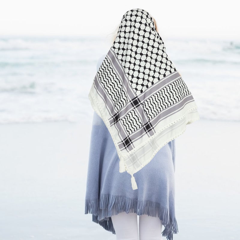 Scarf Arab Muslim Scarf Unisex Costumes Pray Cap Outdoor Headscarf - Image 5