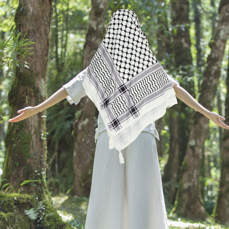 Scarf Arab Muslim Scarf Unisex Costumes Pray Cap Outdoor Headscarf - Image 3