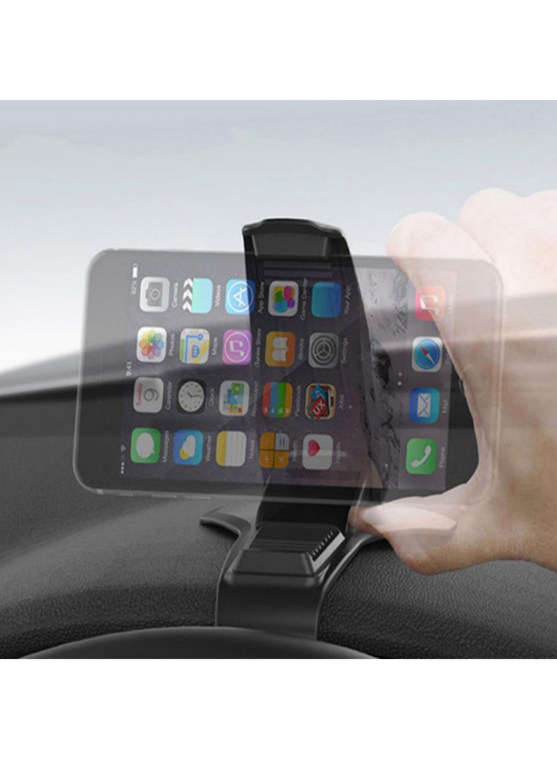 Universal Car Phone Holder GPS Navigation Dashboard Phone Holder For Mobile Phone Clip Fold Holder Mount Stand Bracket - 4-6.5 inches phone screen - Image 3