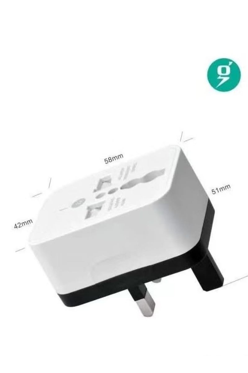 Universal USB Travel Charger Adapter – International Power Converter with EU, UK, and US Plug - Image 3