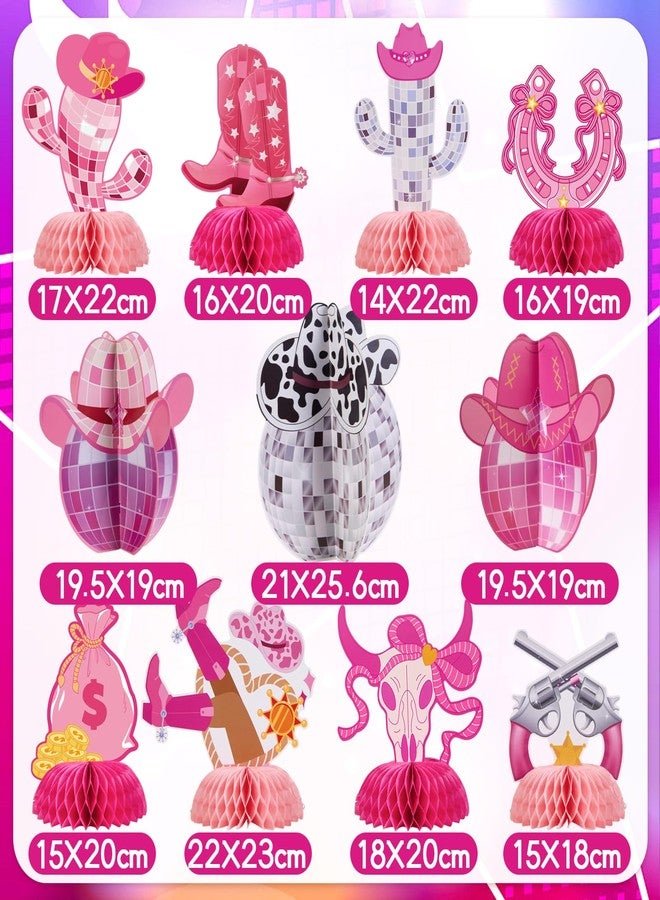 Homarkable Disco Cowgirl Birthday Party Decorations, 11 Pcs Cowgirl Centerpieces for Girls, Western Disco Theme Party Supplies for Teens, or Adults - Image 3