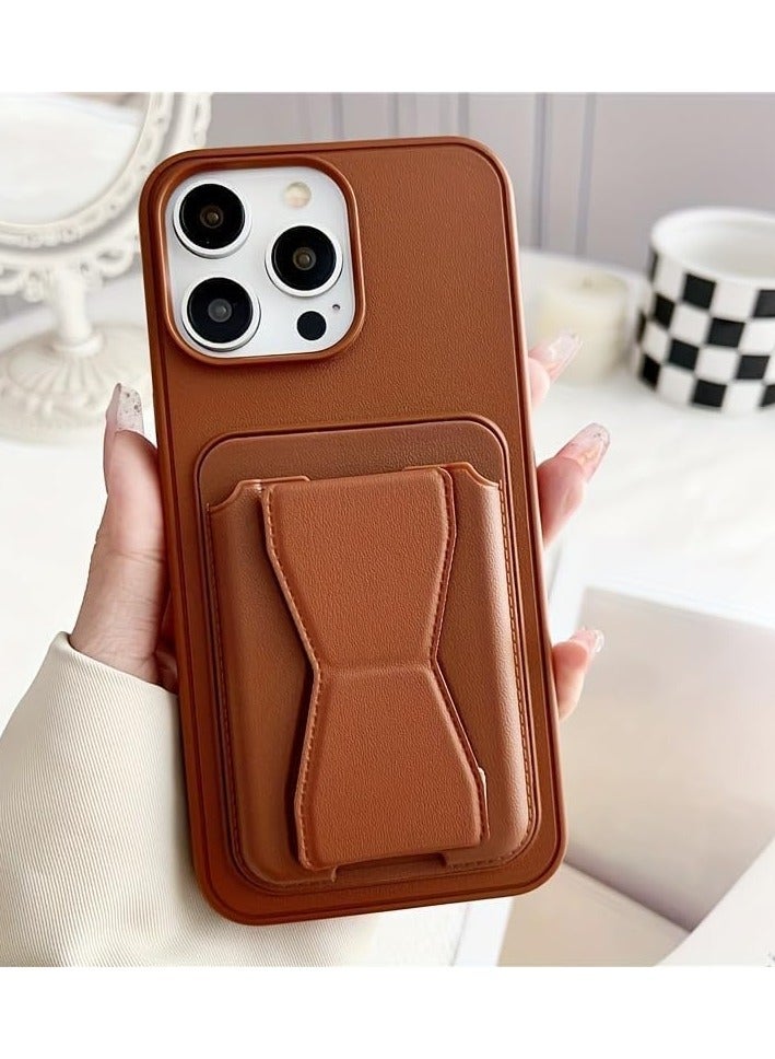 DUSALA iPhone 16 Pro Case with Card Holder Magnetic iPhone 16 Pro Cover Kickstand PU Leather Shockproof Protective Case for iPhone 16 Pro 6.3 Inch - Image 2