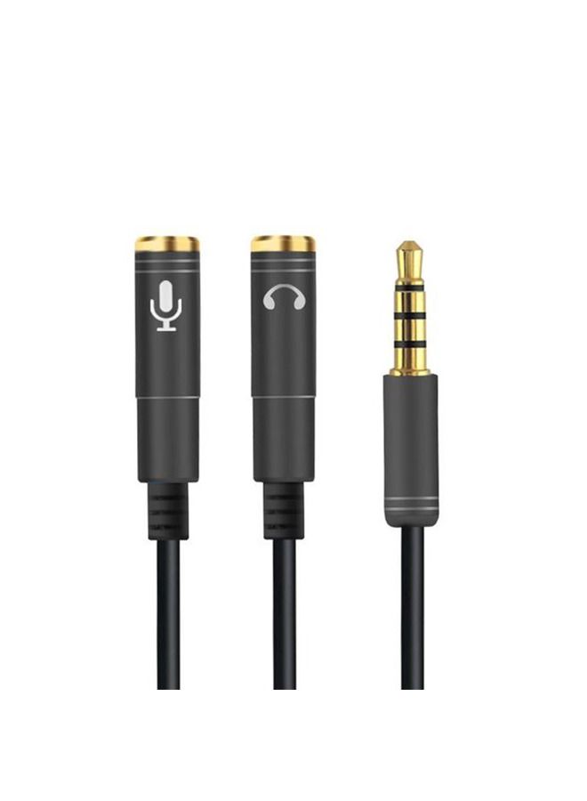 Umiwin محول صوتي Y 3.5 مم مع ميكروفون وسماعات رأس وكابل تمديد جاك - Image 1